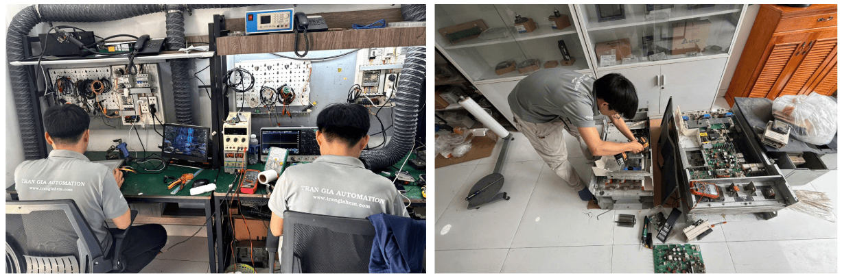 Ca Sửa Servo Không Báo Lỗi Nhưng Motor Giật Mạnh Khi Khởi Động 