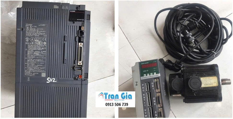 Hình ảnh servo đang trong quá trình được sửa chữa tại TRAN GIA Automation