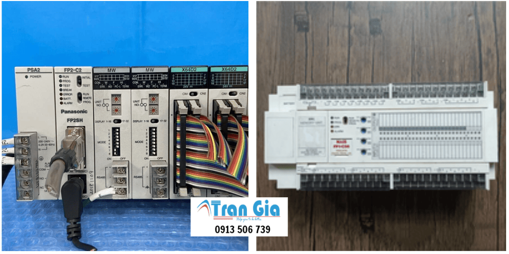 Hình ảnh sửa PLC đang trong quá trình sửa chữa tại TRAN GIA AUTOMATION
