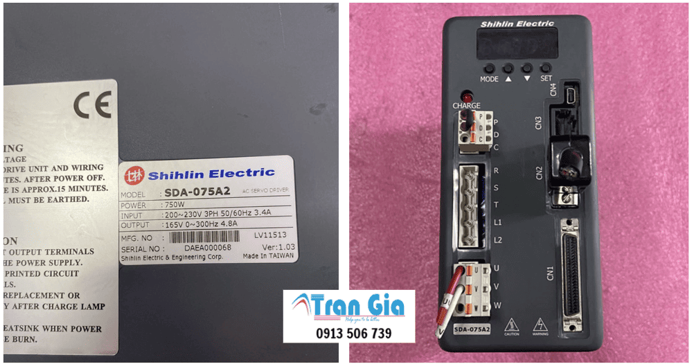 Hình ảnh sửa Servo đang trong quá trình sửa chữa tại TRAN GIA AUTOMATION