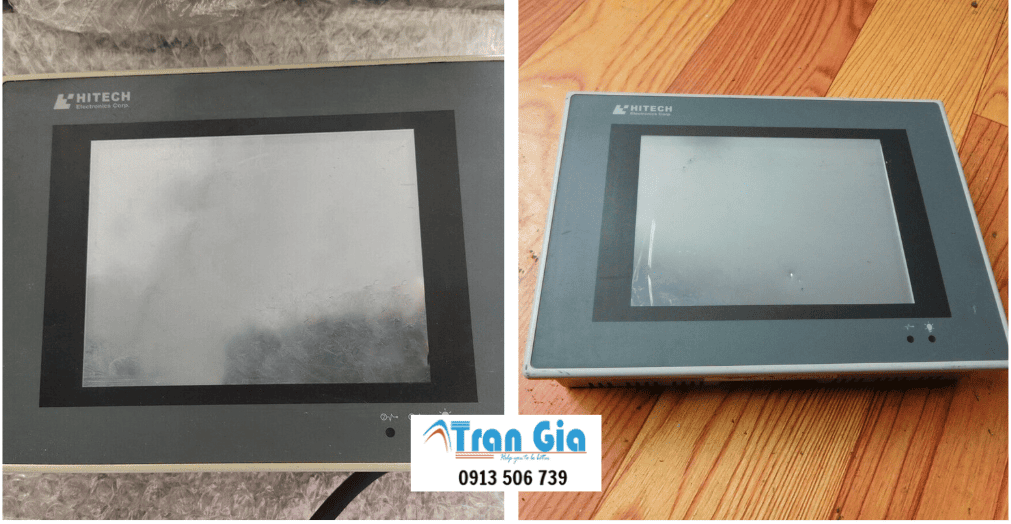 Hình ảnh sửa màn hình HMI đang trong quá trình sửa chữa tại Trần Gia Automation