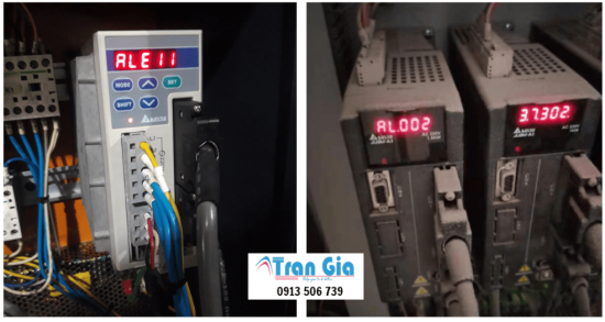 Địa chỉ sửa Driver servo Delta báo lỗi do hư cáp nguồn, hư cáp encoder bảo hành lên đến 6 tháng