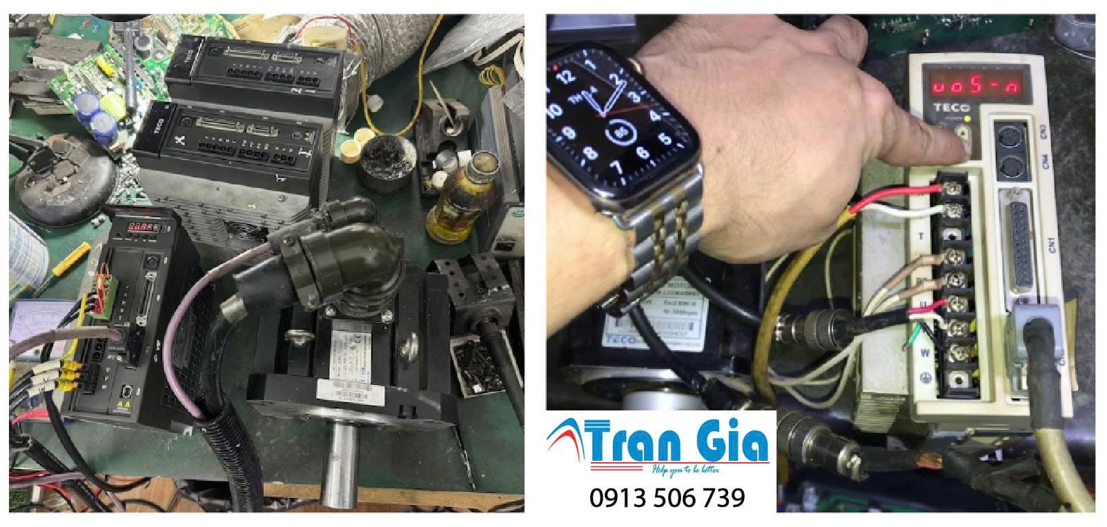 Sửa chữa động cơ servo Teco linh kiện luôn có sẵn bảo hành lên tới 3 tháng