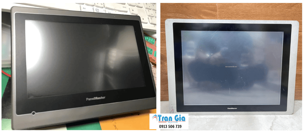 Hình ảnh sửa màn hình HMI đang trong quá trình sửa chữa tại Trần Gia Automation