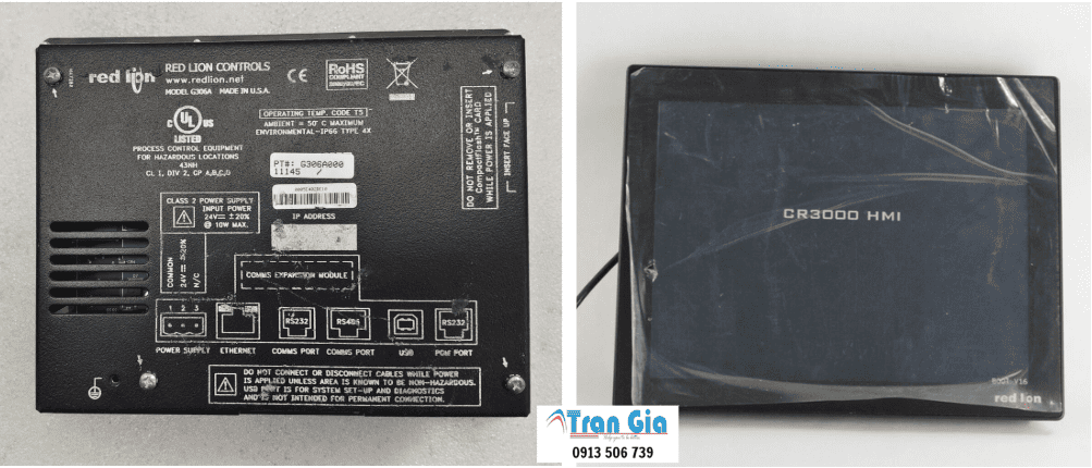 Hình ảnh sửa màn hình HMI đang trong quá trình sửa chữa tại TRAN GIA AUTOMATION