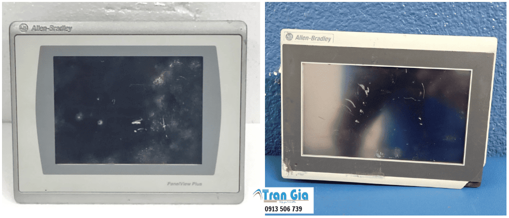 Sửa chữa màn hình HMI Allen Bradley báo lỗi, thay thế tấm kính cảm ứng, LCD chính hãng 100%