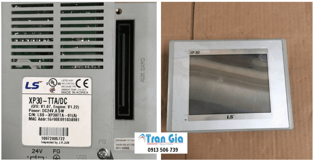 Hình ảnh sửa màn hình HMI đang trong quá trình sửa chữa tại Trần Gia Automation 
