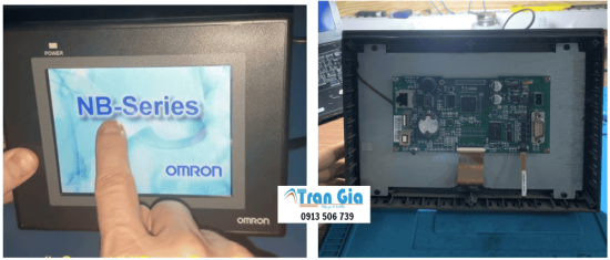 Trung tâm xử lý lỗi màn hình HMI Omron lỗi tối đen màn hình