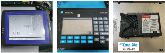 Sửa chữa màn hình HMI Allen Bradley báo lỗi, thay thế tấm kính cảm ứng, LCD chính hãng 100%