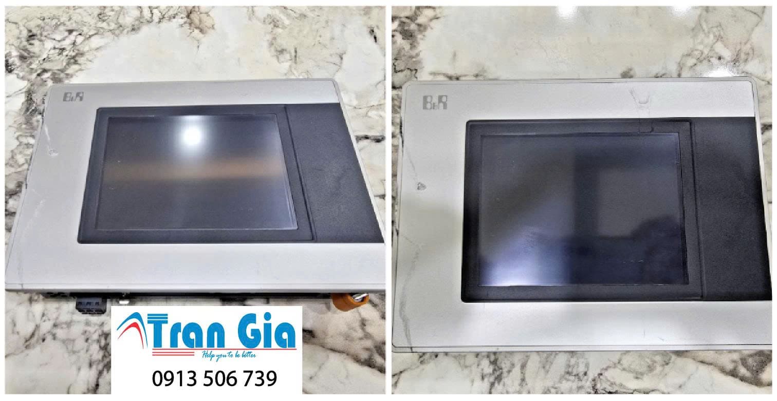 Hình ảnh sửa màn hình HMI đang trong quá trình sửa chữa tại TRAN GIA AUTOMATION