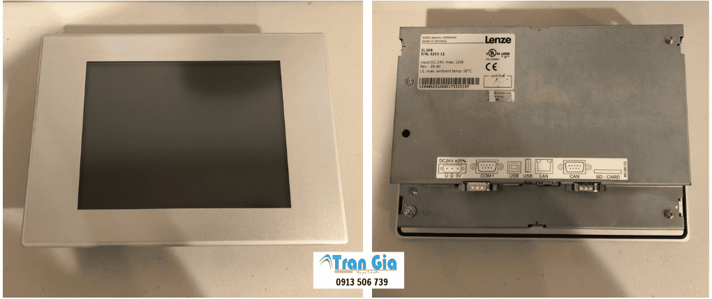 Hình ảnh sửa màn hình HMI đang trong quá trình sửa chữa tại Trần Gia Automation 