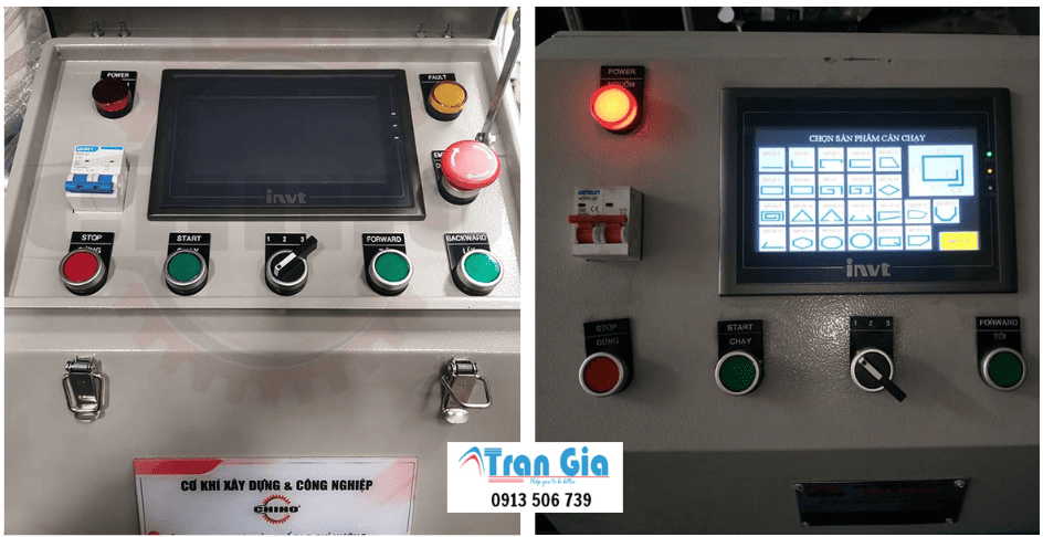 Hình ảnh sửa màn hình HMI đang trong quá trình sửa chữa tại Trần Gia Automation