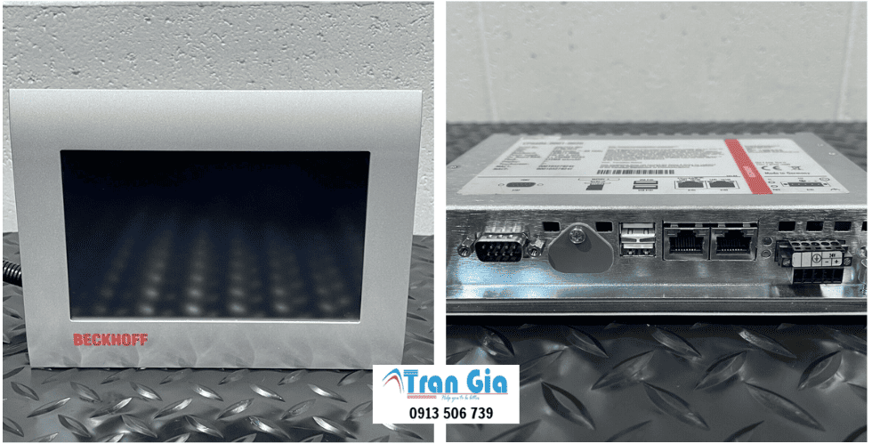 Hình ảnh sửa màn hình HMI đang trong quá trình sửa chữa tại Trần Gia Automation