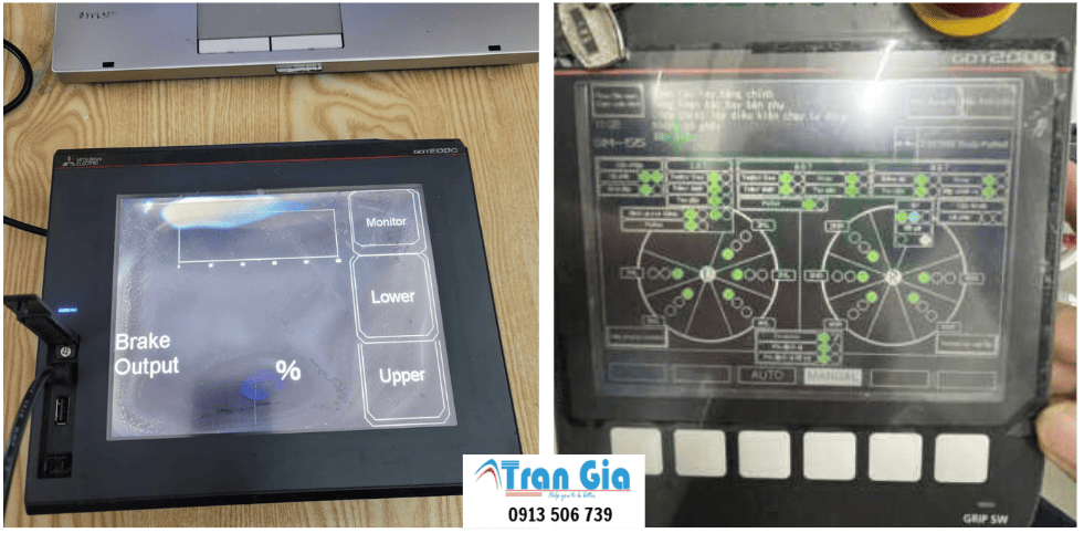 Sửa màn hình mitsubishi Lỗi Bấm Cảm ứng Không Được, Loạn Cảm ứng