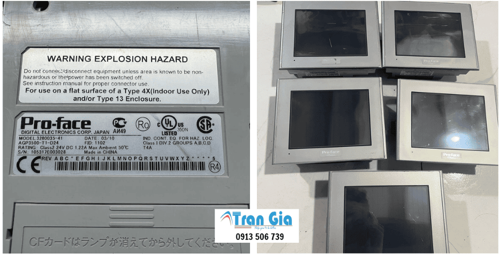 Bảo hành, Sửa Màn Hình Proface Lỗi CPU, Không Hiển Thị Giao Diện