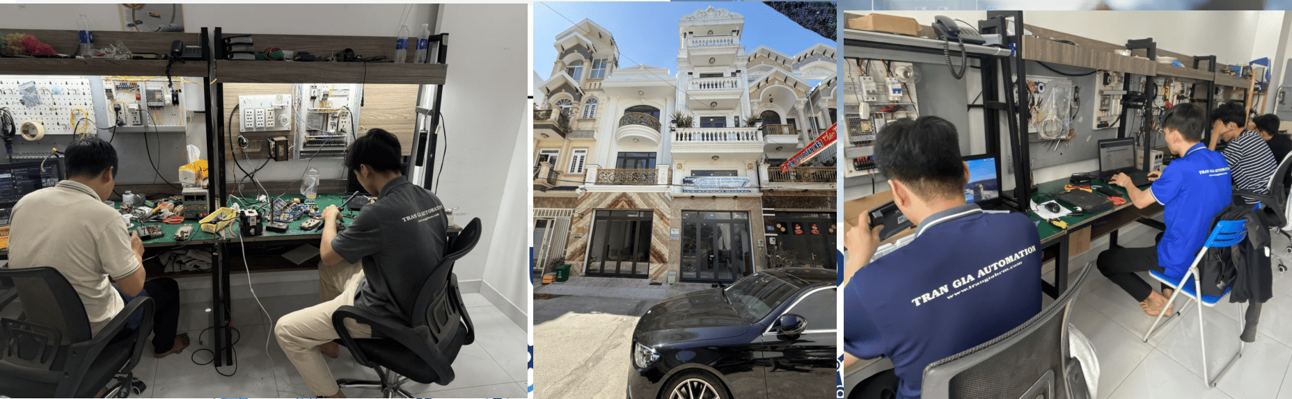 Hình ảnh sửa màn hình HMI đang trong quá trình sửa chữa tại Trần Gia Automation