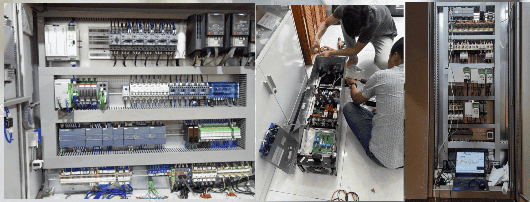 Hình ảnh sửa màn hình HMI đang trong quá trình sửa chữa tại TRAN GIA AUTOMATION