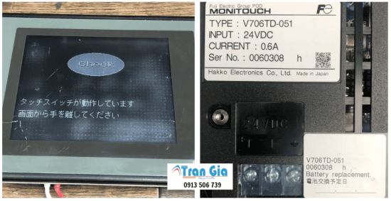 Công ty sửa lấy ngay màn hình HAKKO MONITOUCH V810CD báo lỗi, thay linh kiện chính hãng