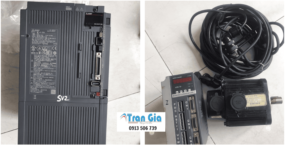 Hình ảnh sửa servo đang trong quá trình sửa chữa tại Trần Gia Automation