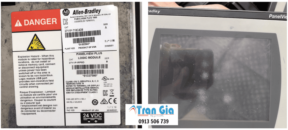 Công ty chuyên xử lý, sửa màn hình HMI Allen bradley không lên hình, lỗi cảm ứng bấm không được kỹ sư giỏi