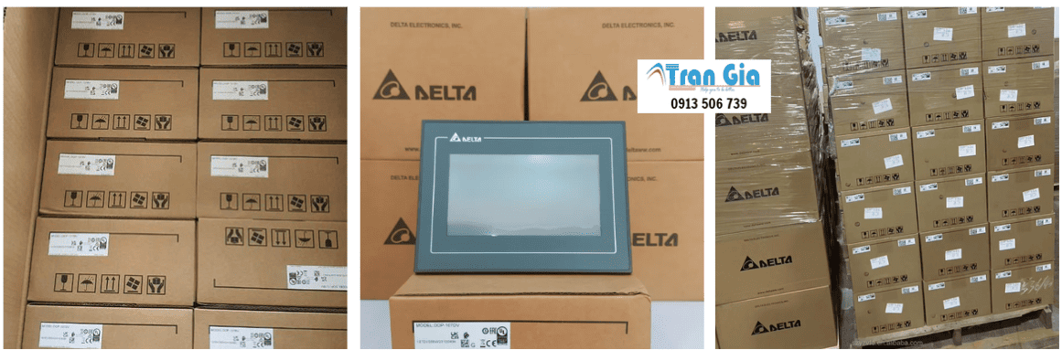 Hình ảnh kho hàng màn hình Delta tại Trần Gia Automation 