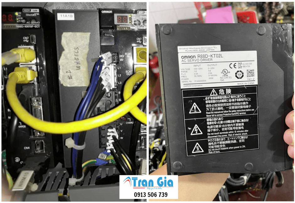 Công ty nhận sửa chữa servo Omron lỗi nguồn, thay linh kiện chính hàng kỹ sư giỏi