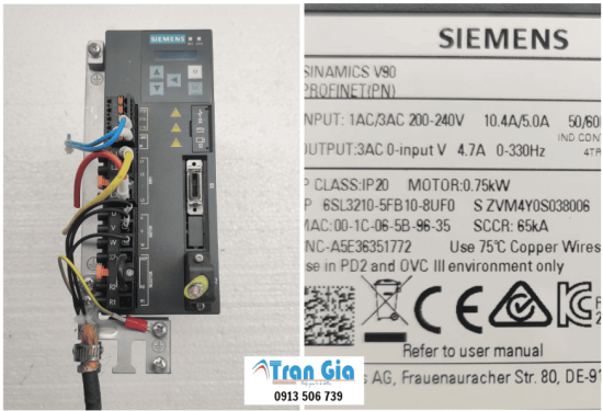 Địa chỉ thay linh kiện chính hãng, sửa chữa servo Siemens báo lỗi, xử lí tốt servo hết lỗi