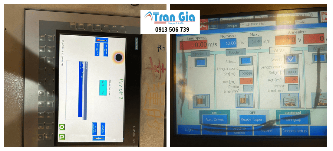 Hình ảnh sửa biến tần đang trong quá trình sửa chữa tại Trần Gia Automation