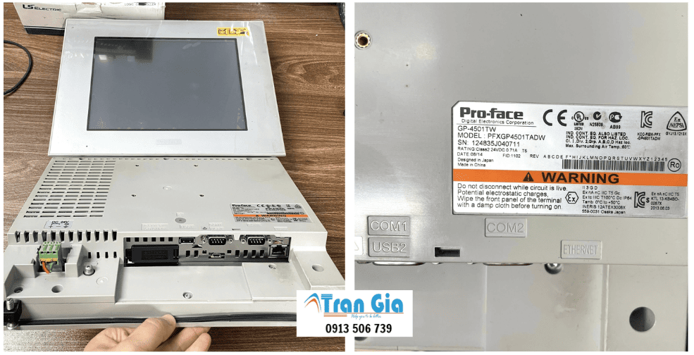 Chuyên Sửa HMI GP2300-SC41-24V Pro-face Không Giao Tiếp Được Với PLC, Nổ Tụ Điện, Lỗi Board Mạch