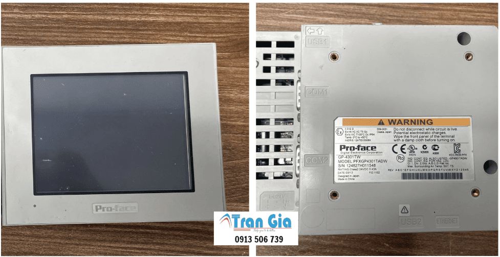 Chuyên Sửa HMI GP2300-SC41-24V Pro-face Không Giao Tiếp Được Với PLC, Nổ Tụ Điện, Lỗi Board Mạch