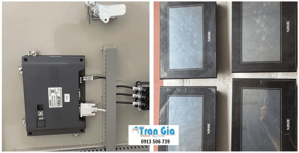 Hình ảnh sửa biến tần đang trong quá trình sửa chữa tại Trần Gia Automation