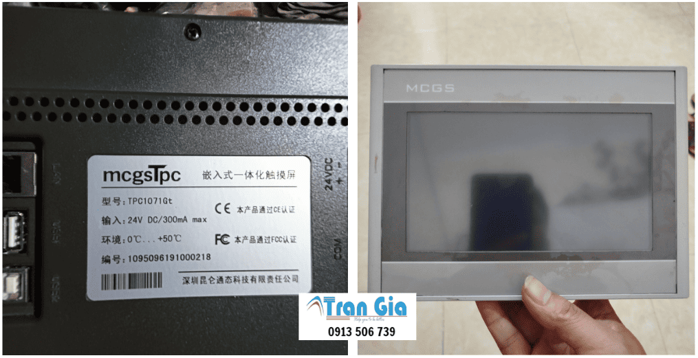 Chuyên Xử Lý Màn Hình MCGS TPC Bị Lỗi Cảm Ứng, Sọc LCD, Trắng Màn Hình