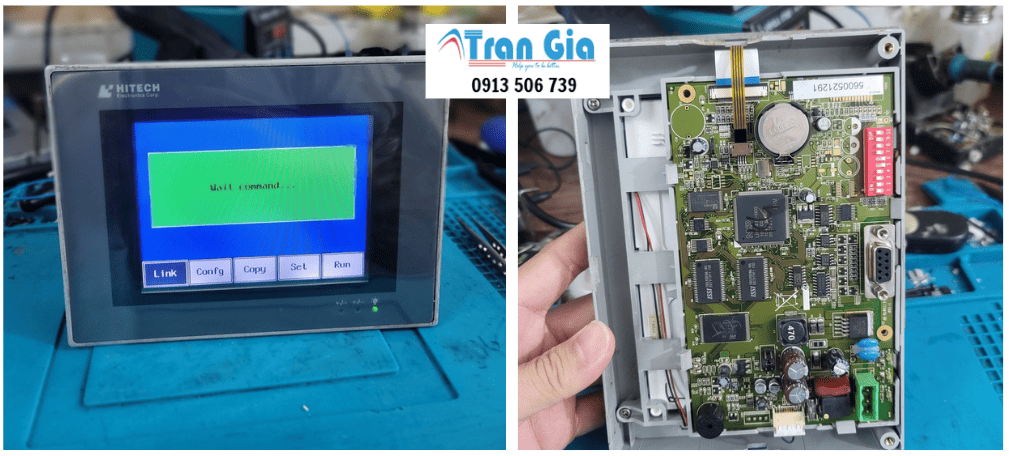 Sửa chữa, khắc phục sự cố Màn Hình HMI Hitech Sọc Màn Hình, Lỗi LCD, Không Hiển Thị