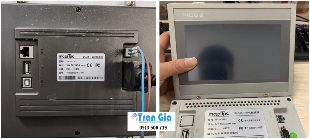 Chuyên Xử Lý Màn Hình MCGS TPC Bị Lỗi Cảm Ứng, Sọc LCD, Trắng Màn Hình