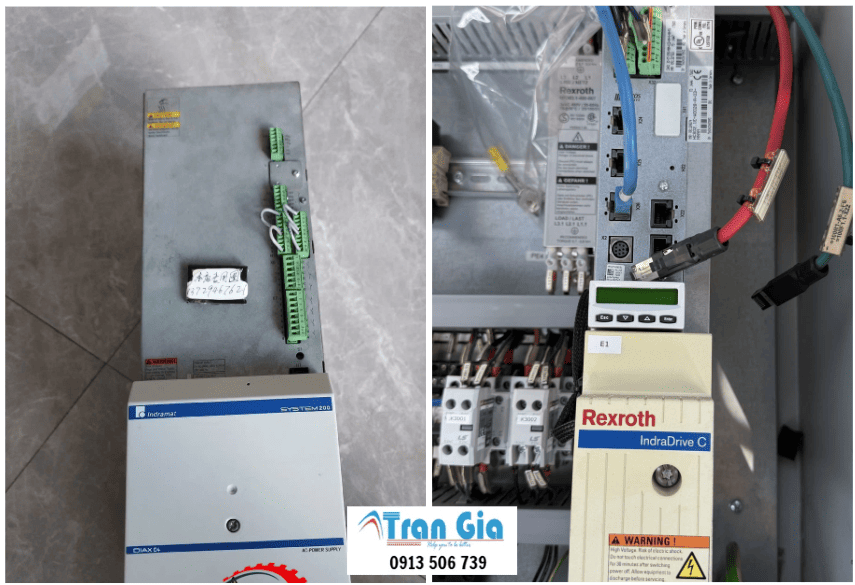 Hình ảnh servo đang trong quá trình được sửa chữa tại TRAN GIA Automation 