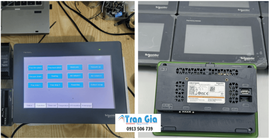 Địa chỉ công ty sửa màn hình HMI Schneider không khởi động, mất hiển thị, lỗi truyền thông kết nối PLC