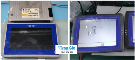 Địa chỉ sửa màn hình HMI Tetra Pak E1101 bị đen màn hình, cháy bo nguồn, liệt cảm ứng