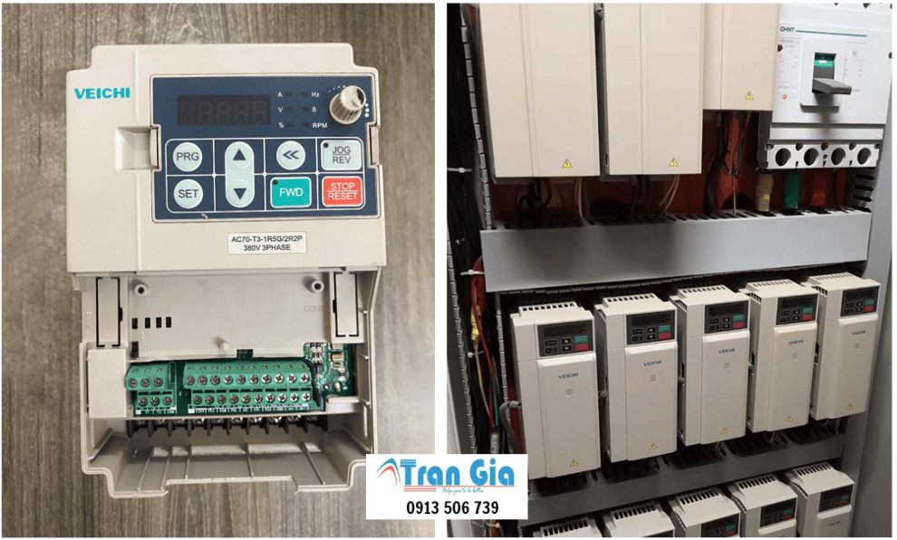 Hình ảnh một số thiết bị biến tần đang đươc sửa chữa