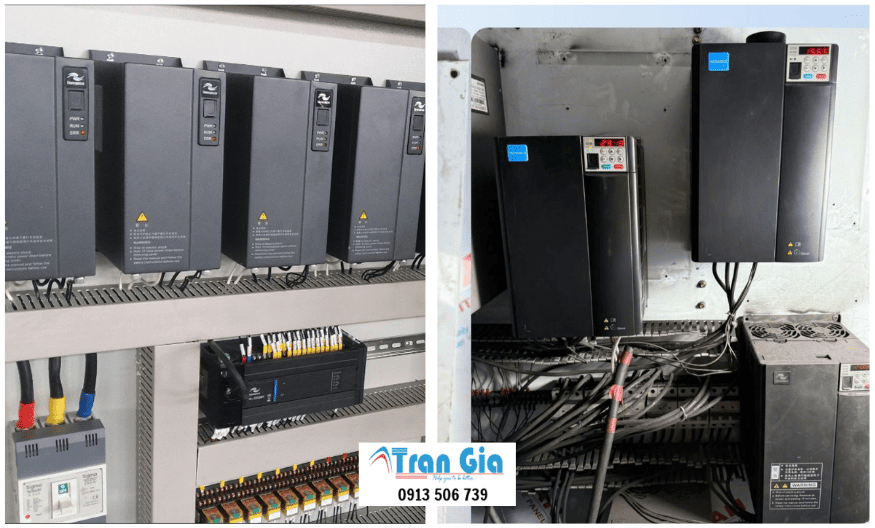 Hình ảnh một số thiết bị biến tần đang đươc sửa chữa
