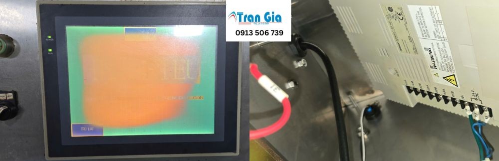 Sửa màn hình Omron lỗi mờ không lên hình bị tối lấy liền