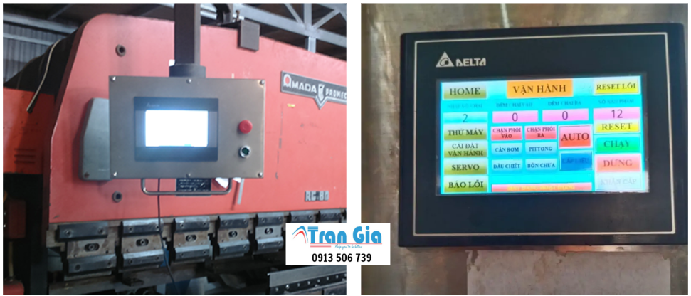Sửa HMI máy cán tôn không nhận encoder xử lý dứt điểm bo mạch