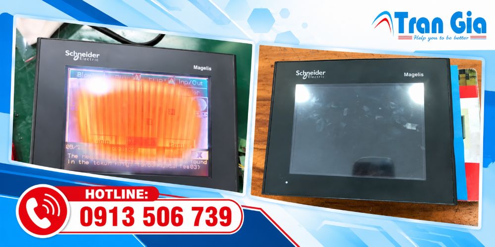 Sửa Màn hình Schneider Lỗi Mờ Màn hình, Bị Ố Tối Màn hình, Màn hình Bị Sọc