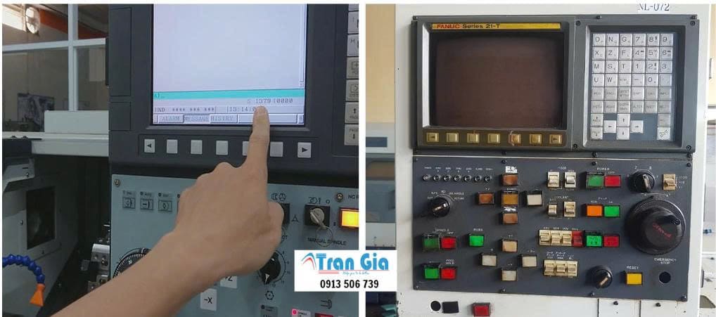 Sửa màn hình máy tiện CNC không hiển thị tọa độ tận nơi