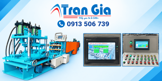Sửa màn hình máy cán xà gồ lỗi cảm ứng bấm không được, bị loạn cảm ứng